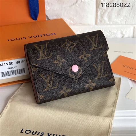 louis vuitton wallet pink interior.